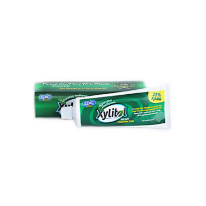 Xylitol 31% Toothpaste with Fluoride Spearmint 4.9 oz by Epic