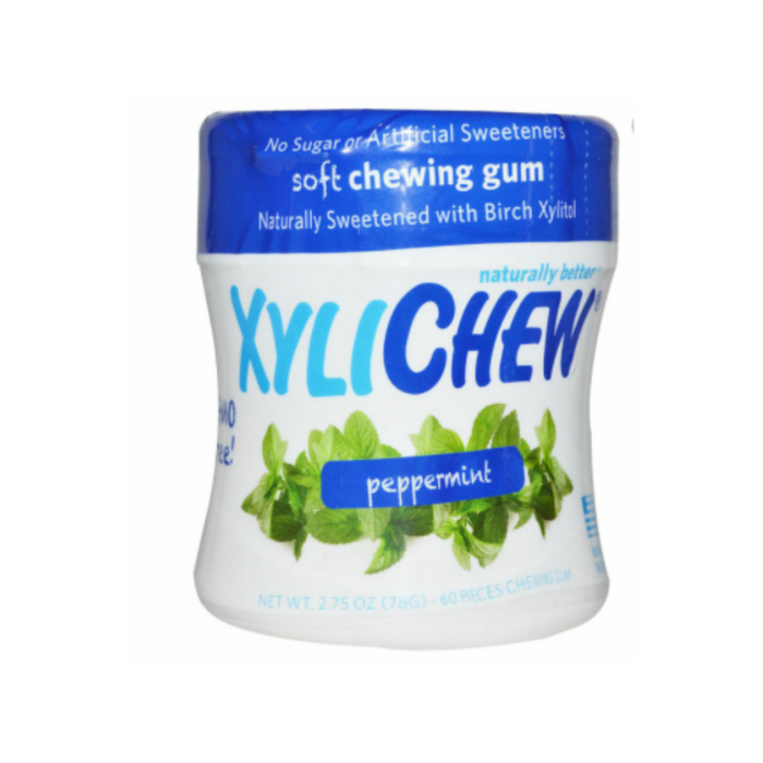 XyliChew Gum Peppermint Jar 60 Count by Xylichew