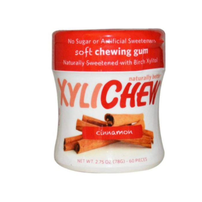 XyliChew Gum Cinnamon Jar 60 Count by Xylichew