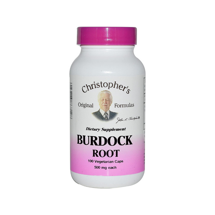 Single Herb Burdock Root 100 Vegetarian Capsules by Christopher's Original Formulas