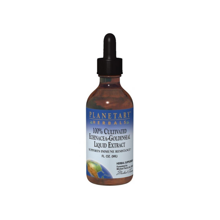 Echinacea-Goldenseal Liquid Extract 100% Cultivated 1 oz by Planetary Herbals