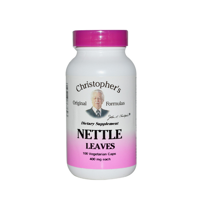 Single Herb Nettle 100 Vegetarian Capsules by Christopher's Original Formulas