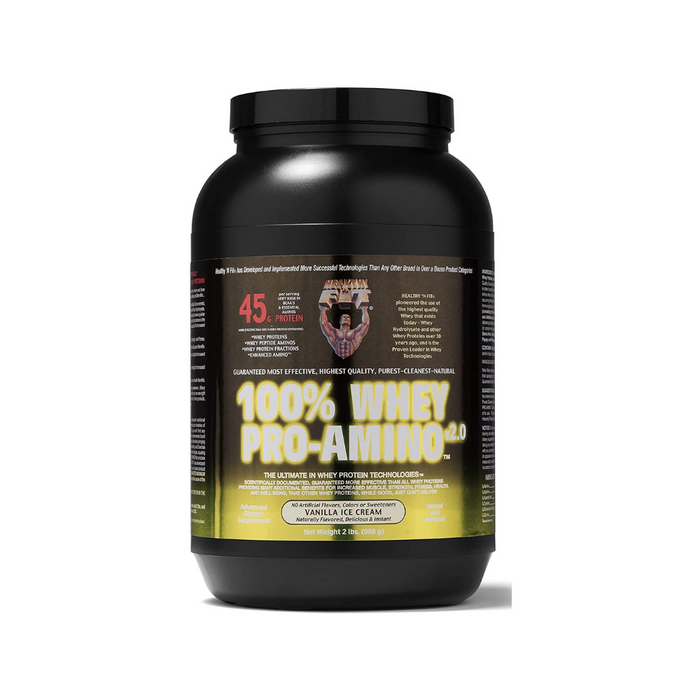 100% Whey Pro Amino Chocolate Powder 2 Lb by Healthy N Fit Nutritionals