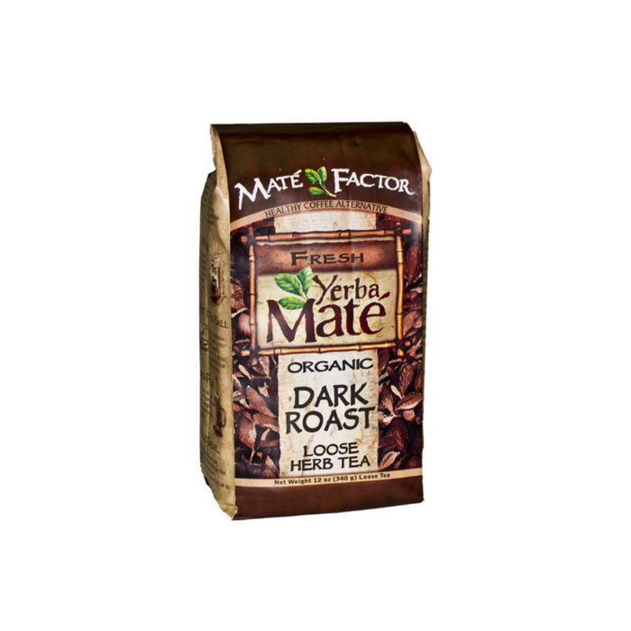 Yerba Mate Loose Organic Tea Dark Roast 12 oz by Mate Factor