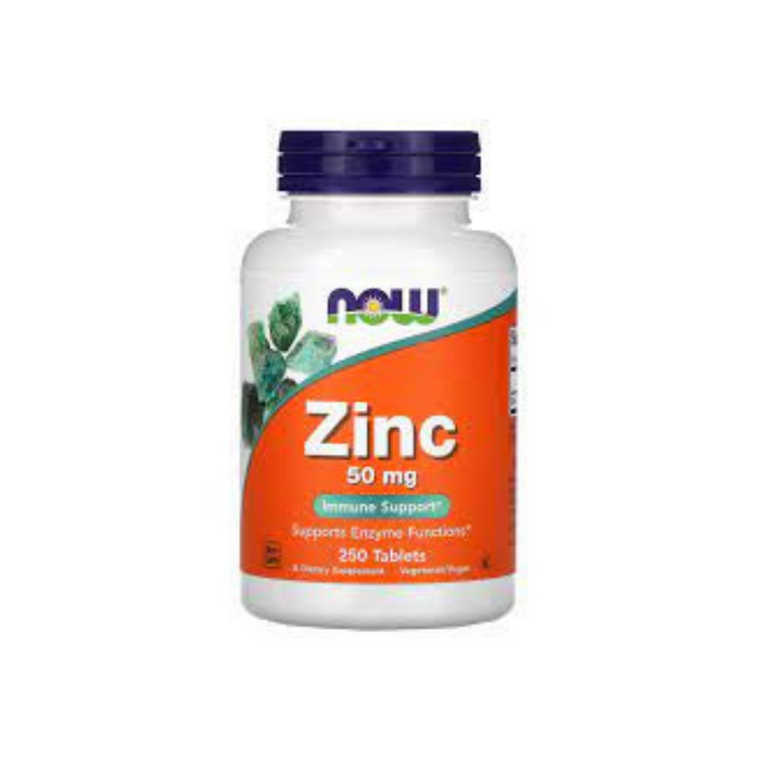 Zinc 50 mg 250 tablets by NOW Foods