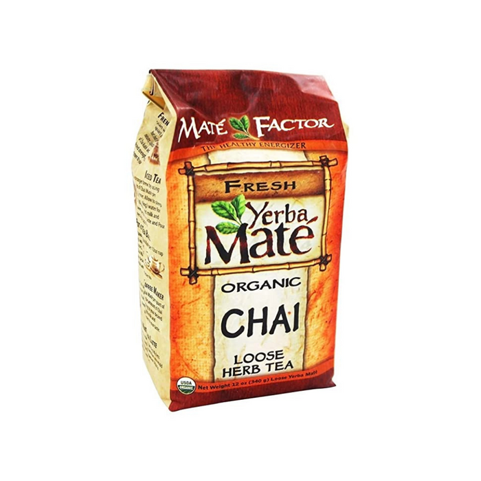 Yerba Mate Organic Loose Tea Chai 12 oz by Mate Factor