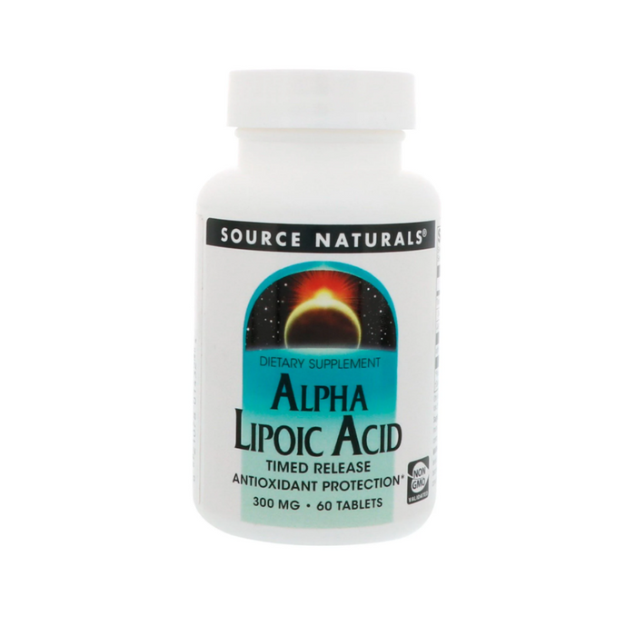 Alpha-Lipoic Acid 300 mg Timed Release 60 tab by Source Naturals