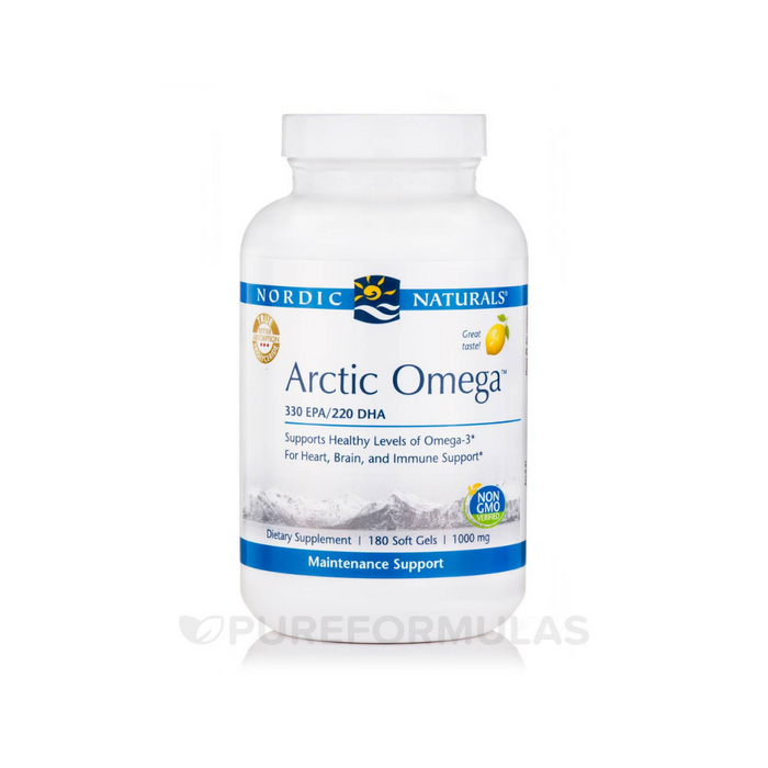 Arctic Omega Lemon 180 soft gels by Nordic Naturals