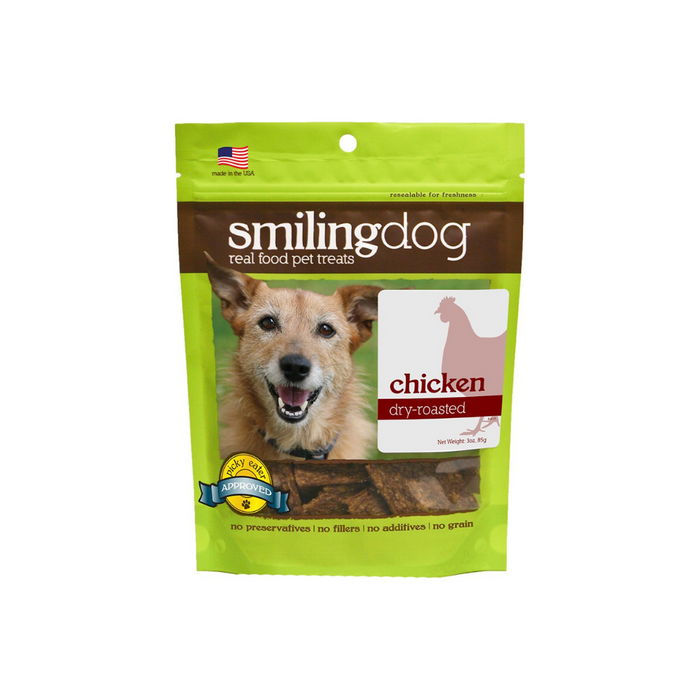 Smiling Dog Treats Dry Roasted Chicken 3 oz by Herbsmith