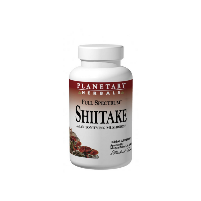 Shiitake Mushroom 450mg Full Spectrum 60 Tablets by Planetary Herbals