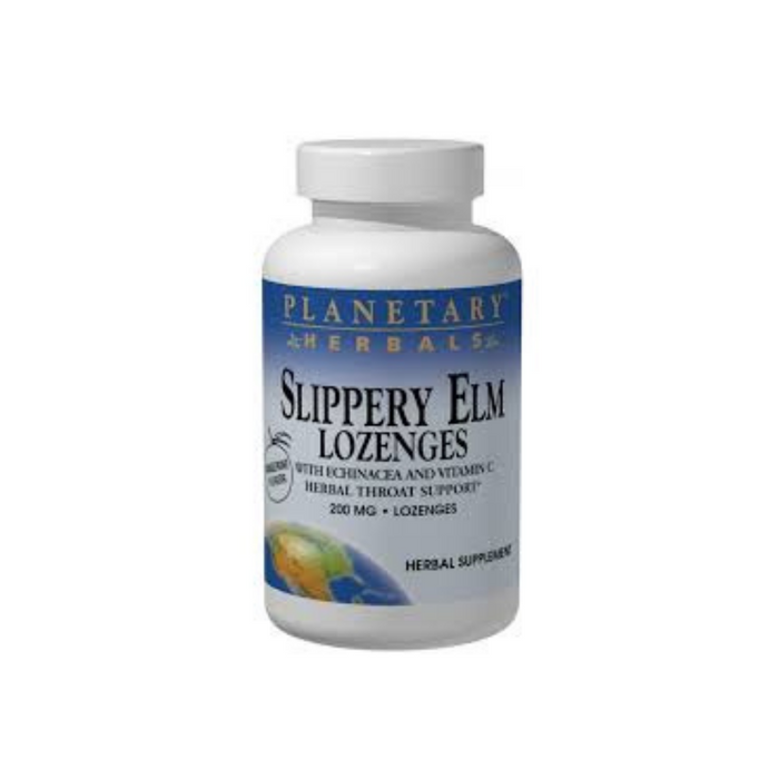 Slippery Elm Lozenges with Echinacea & Vitamin C Tangerine 200mg 200 Lozenges by Planetary Herbals