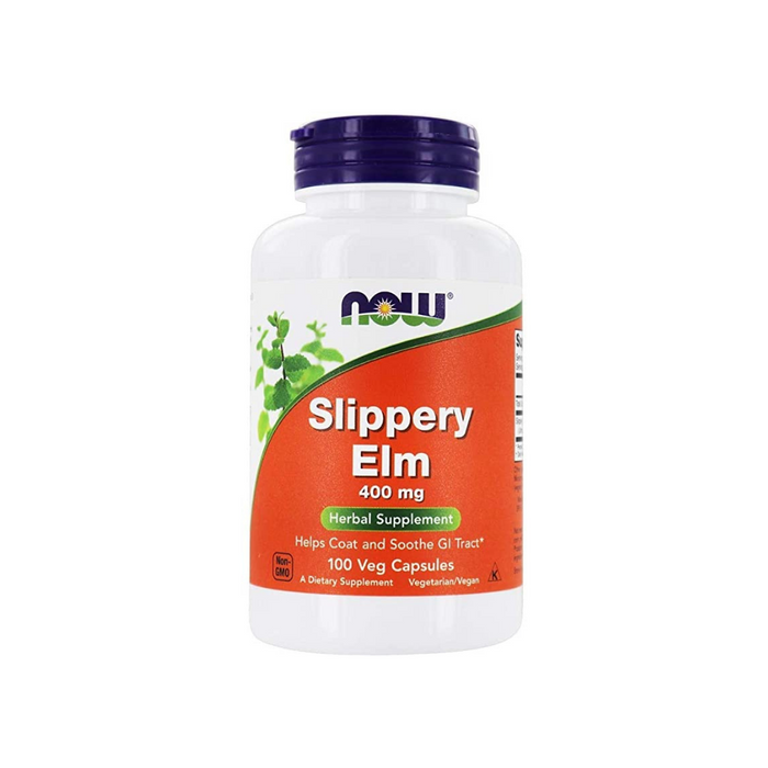 Slippery Elm 400 mg 100 capsules by NOW Foods