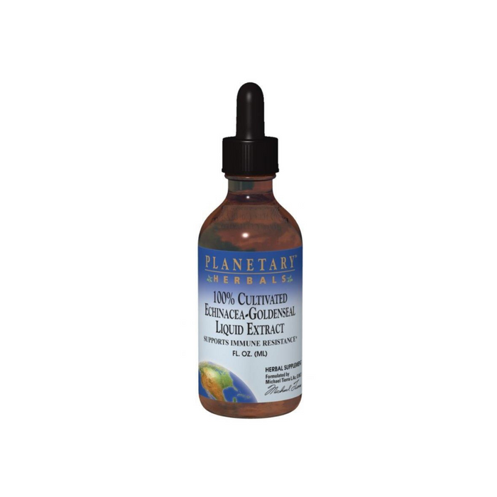 Echinacea-Goldenseal Liquid Extract 100% Cultivated 2 oz by Planetary Herbals
