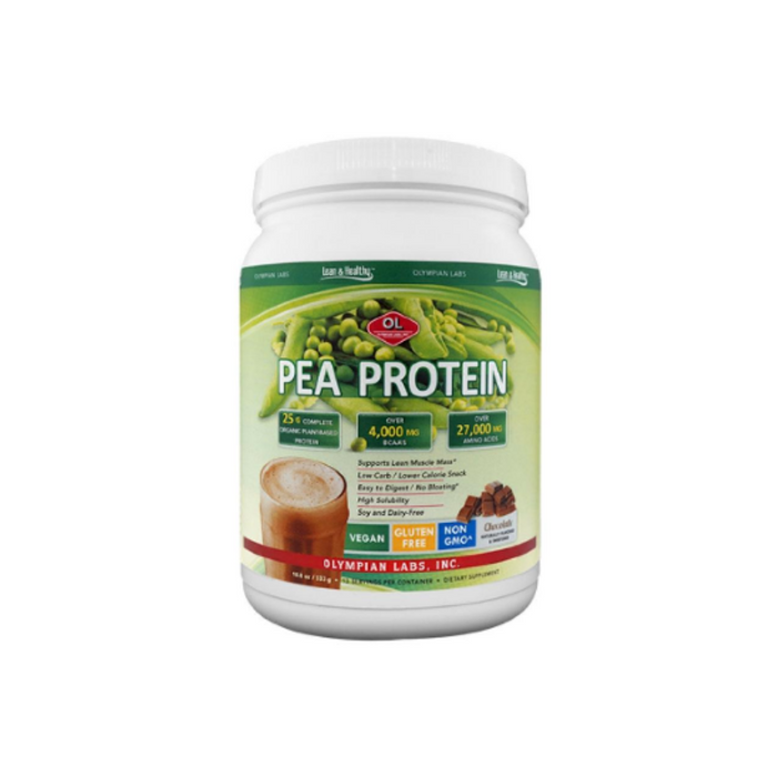 Pea Protein 13 Servings Chocolate 533 Gram by Olympian Labs