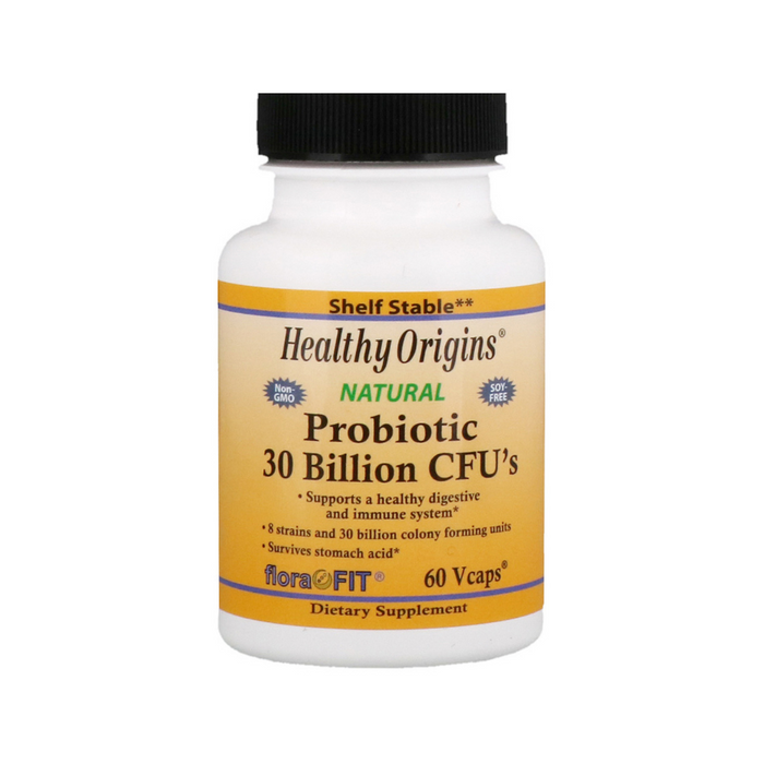 Probiotic 30 Billion CFUs 60 Vegetarian Capsules by Healthy Origins