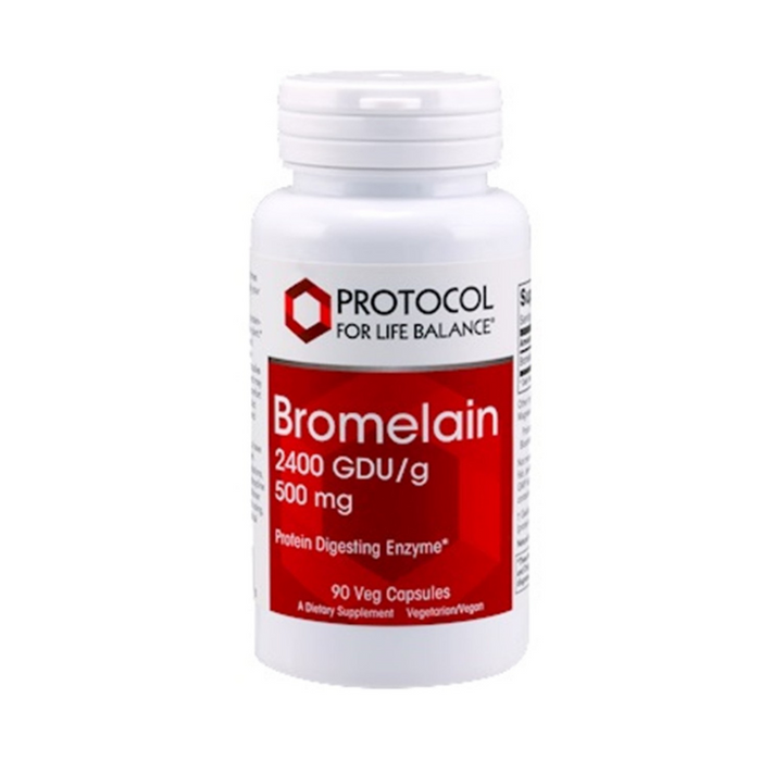 Bromelain 2400 GDU-g 500 mg 90 vegetarian capsules by Protocol For Life Balance