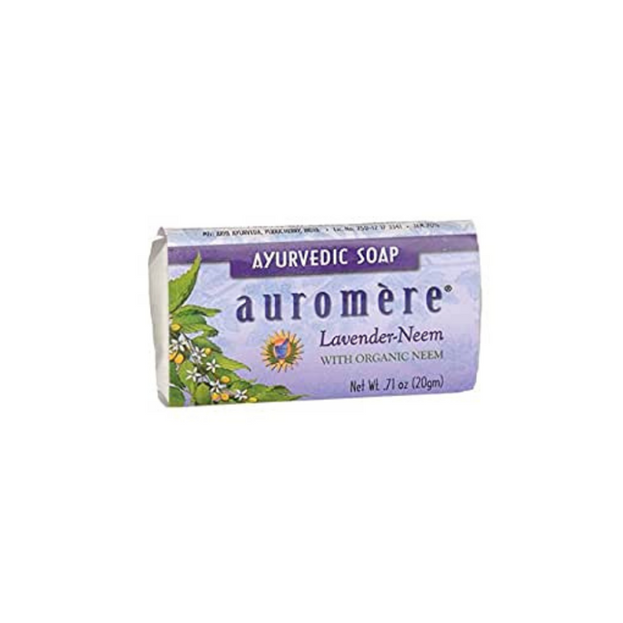 Ayurvedic Bar Soap Lavender Neem 0.71 oz by Auromere