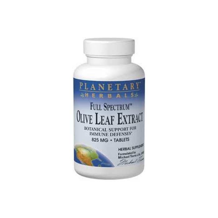 Olive Leaf Extract 825mg Full Spectrum 30 Tablets by Planetary Herbals