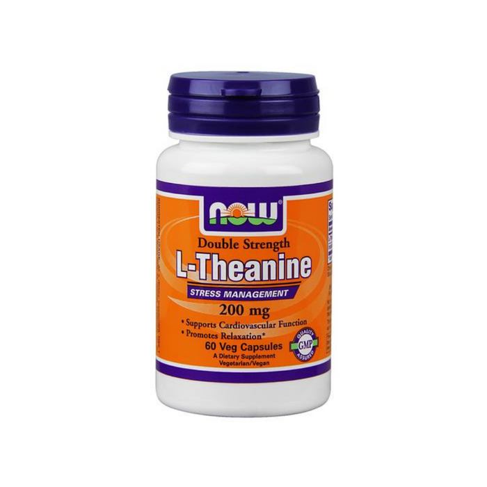 L-Theanine 200 mg 60 vegetarian capsules by NOW Foods