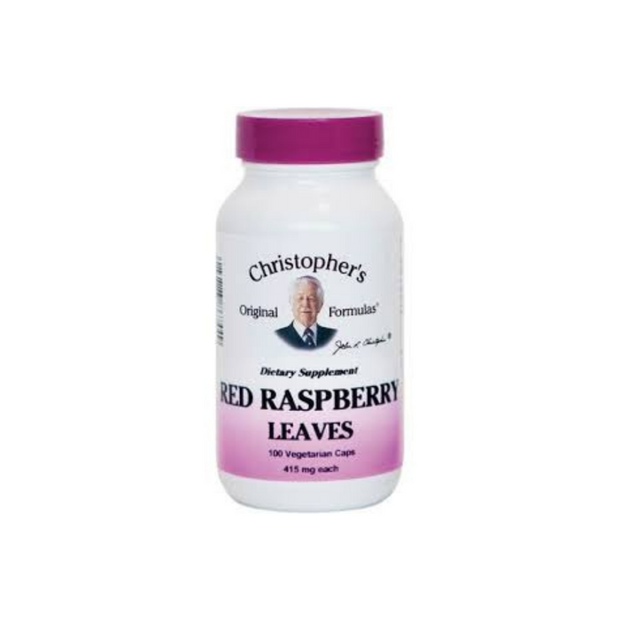 Single Herb Red Raspberry 100 Vegetarian Capsules by Christopher's Original Formulas