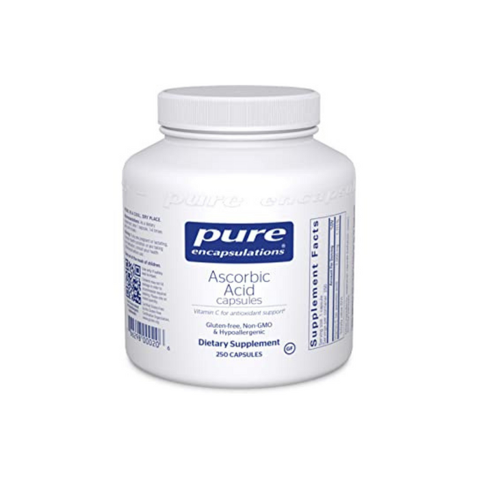 Pure Ascorbic Acid 250 vegetarian capsules by Pure Encapsulations
