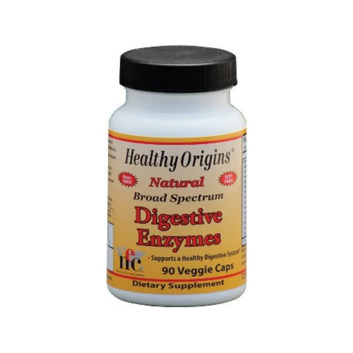 Digestive Enzymes Broad Spectrum 90 Vegetarian Capsules by Healthy Origins