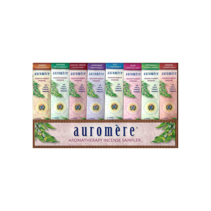 Aromatherapy Incense Sample Pack 8 Pieces by Auromere