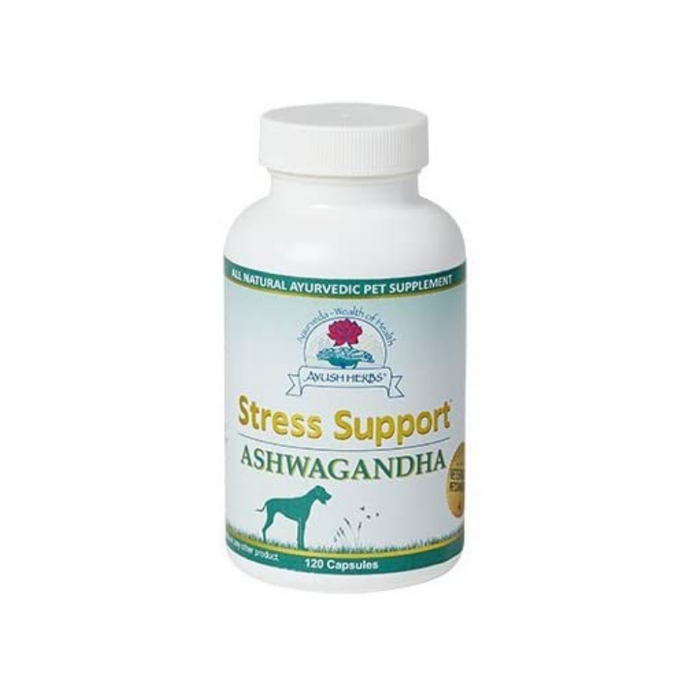 Stress Support  Ashwagandha Vet Care 120 Capsules by Ayush Herbs