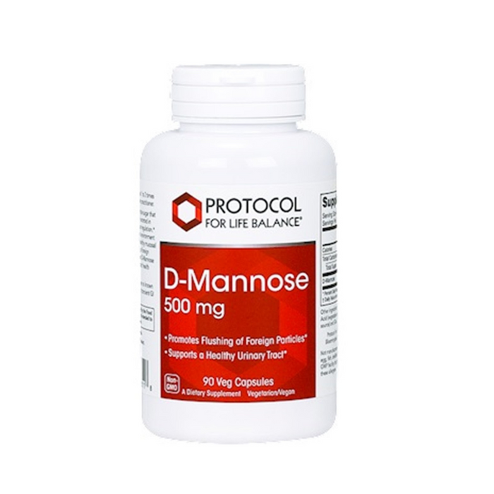 D-Mannose 500 mg 90 capsules by Protocol For Life Balance