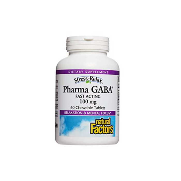 PharmaGaba 60 Chewables by Natural Factors