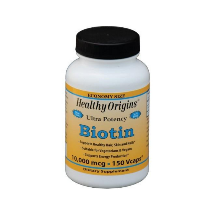 Biotin 10,000 mcg 150 Vegetarian Capsules by Healthy Origins