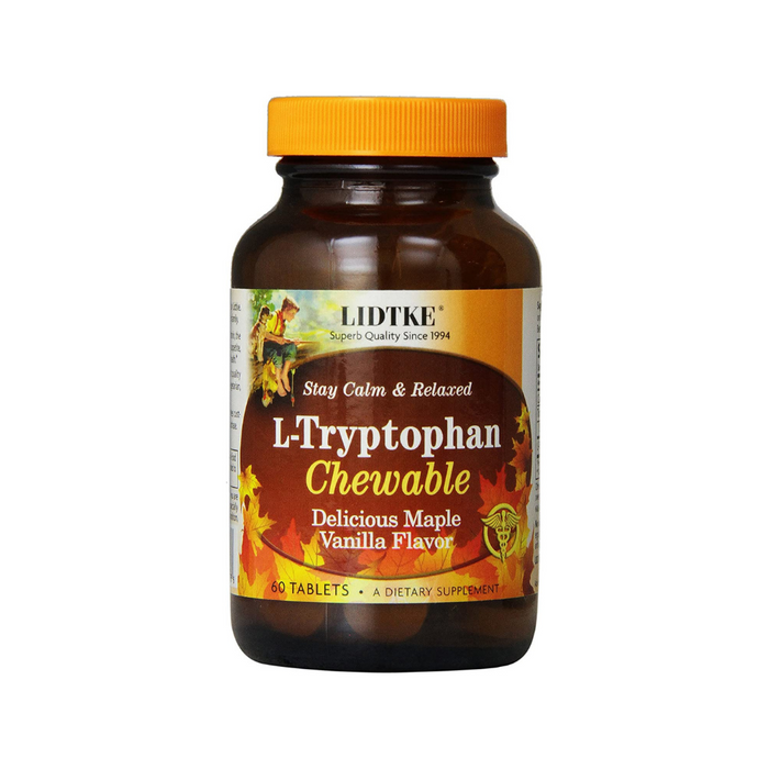 L-Tryptophan Chewable Tablets Maple Vanilla Flavor 60 tablets by Lidtke
