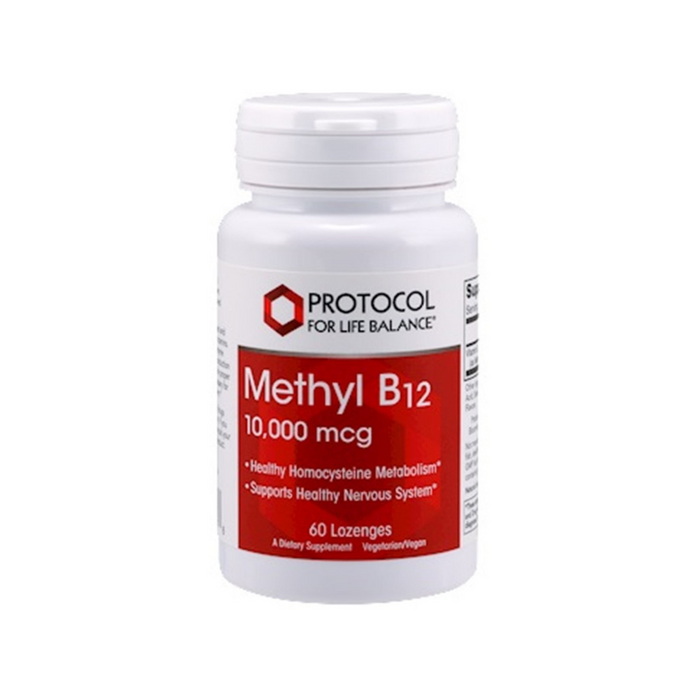 Methyl B12 10,000 mcg 60 lozenges by Protocol For Life Balance