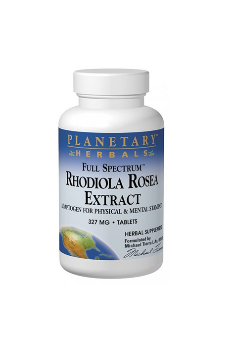 Rhodiola Rosea Extract 327mg Full Spectrum 120 Tablets by Planetary Herbals
