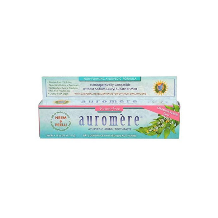 Ayurvedic Toothpaste Non-Foaming SLS Free 4.16 oz by Auromere
