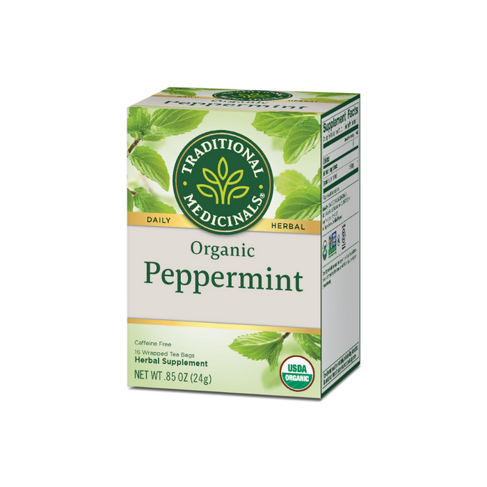 Organic Peppermint Tea 16 Bags by Traditional Medicinals