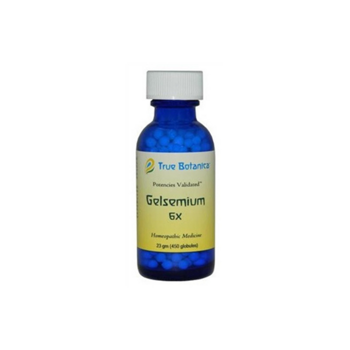 Gelsemium 6X 23 grams (450 globules) by True Botanica