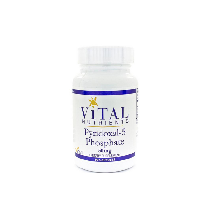 Pyridoxal 5 Phosphate 50 mg 90 capsules by Vital Nutrients