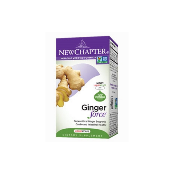 Ginger Force 30 liquid vegetarian capsules by New Chapter