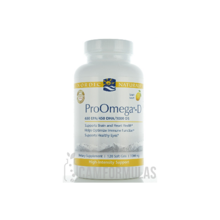 ProOmega-D Lemon 120 soft gels by Nordic Naturals