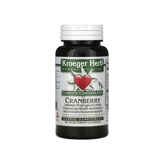 Cranberry Complete Concentrate 90 Vegetarian Capsules by Kroeger Herb Products