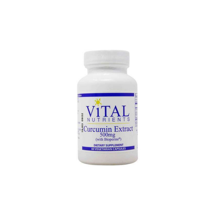 Curcumin Extract 500 mg 60 vegetarian capsules by Vital Nutrients