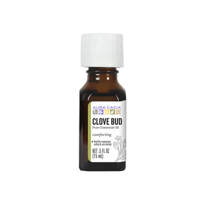 Clove Bud Organic Essential Oil .25oz by Aura Cacia