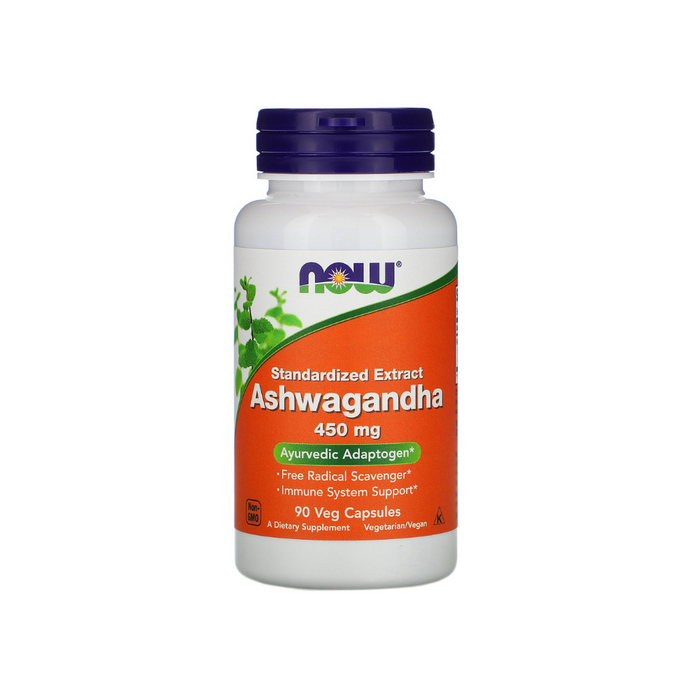 Ashwagandha 450 mg 90 vegetarian capsules by NOW Foods