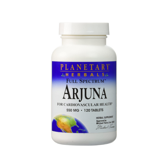 Arjuna 500mg Full Spectrum 120 Tablets by Planetary Herbals