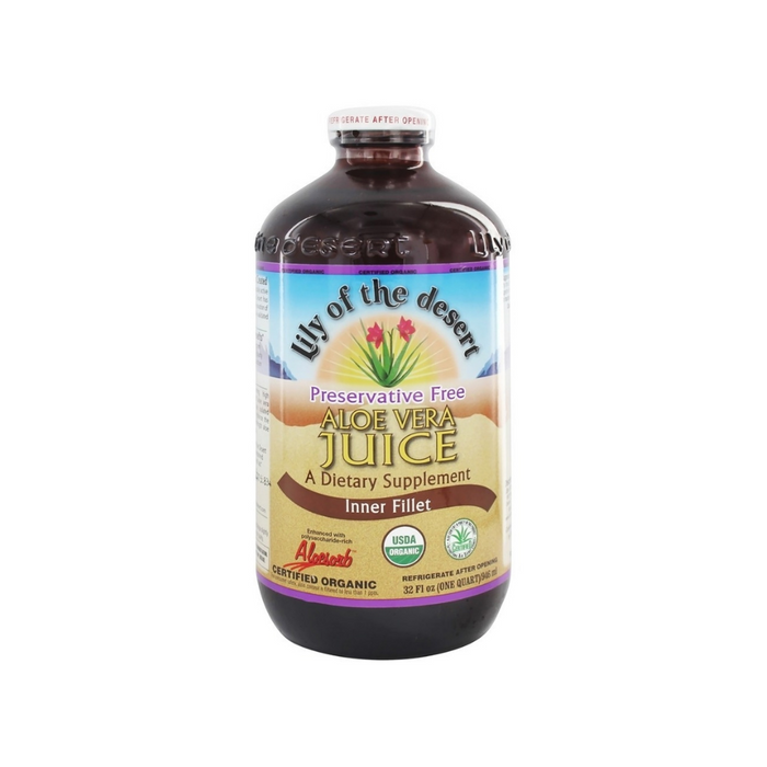 Aloe Vera Juice Preservative Free 32 oz by Lily Of The Desert