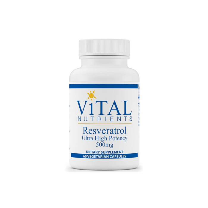 Resveratrol Ultra High Potency 500 mg 60 vegetarian capsules by Vital Nutrients