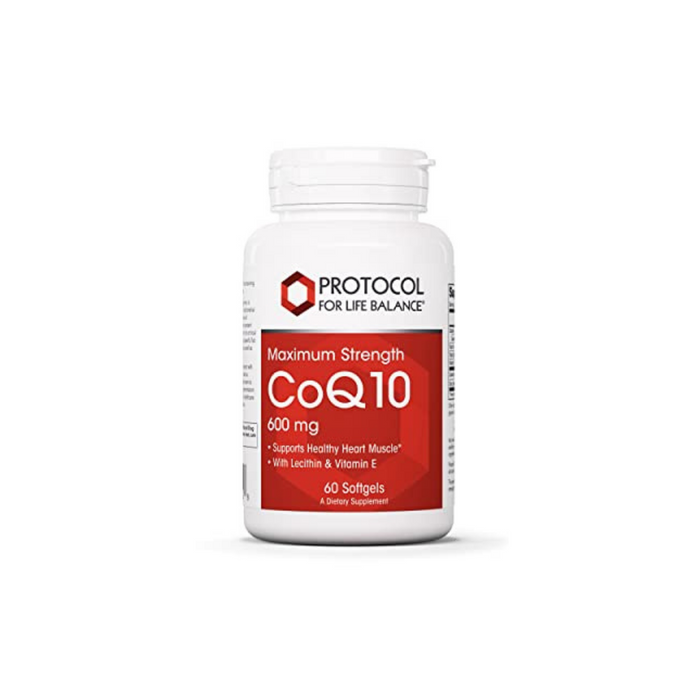 CoQ10 600 mg 60 softgels by Protocol For Life Balance