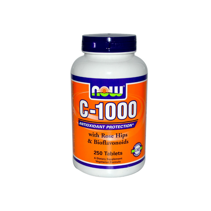 C-1000 with Rose Hips 250 tablets by NOW Foods