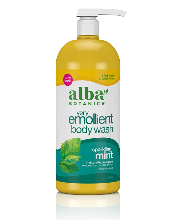 Very Emollient™ Body Wash Sparkling Mint 32oz by Alba Botanica